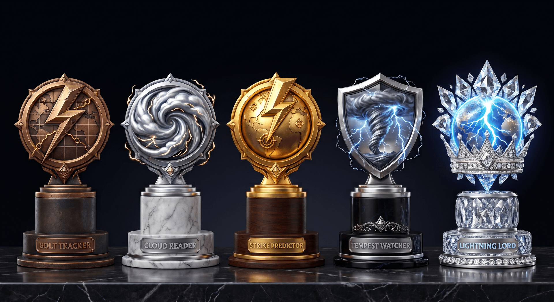 Lightning Map Game trophies